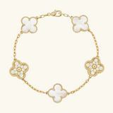 CLOVER | Golden White Bracelet Prestige