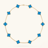 CLOVER | 10 Motive Blue Necklace