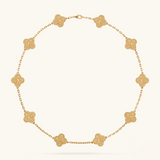 CLOVER | 10 Motive Gold Necklace