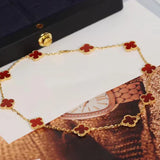 CLOVER | 10 Motive Red Necklace