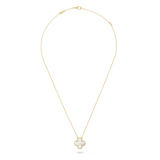 CLOVER | White/Gold Necklace