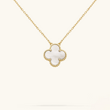 CLOVER | White/Gold Necklace