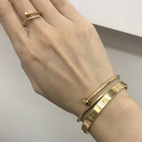 SPIKE | Gold Bracelet Thin
